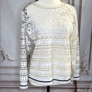 Cream Boxy Blouse with Relaxed Fit